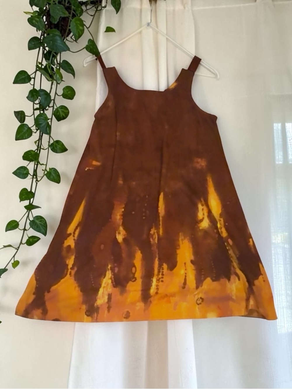 Anni Kuan Amazing Art to Wear A line Dress in Size M